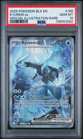 2025 Pokemon Black Bolt #165 Kyurem ex SIR PSA 10 front