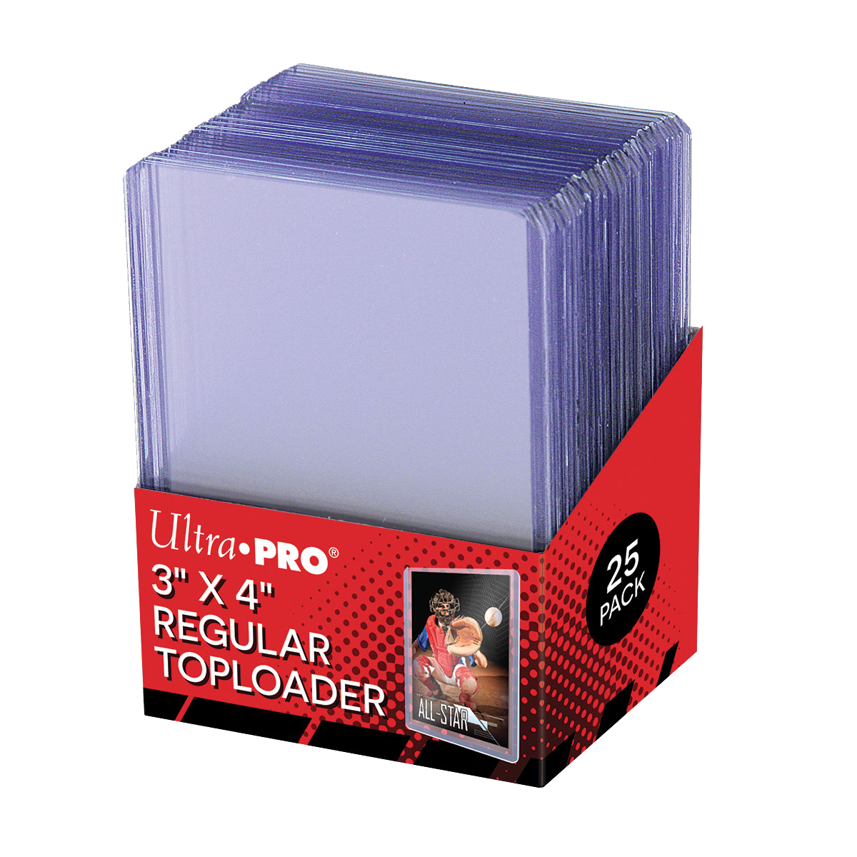Ultra Pro 3x4 Regular Toploaders 25 count pack