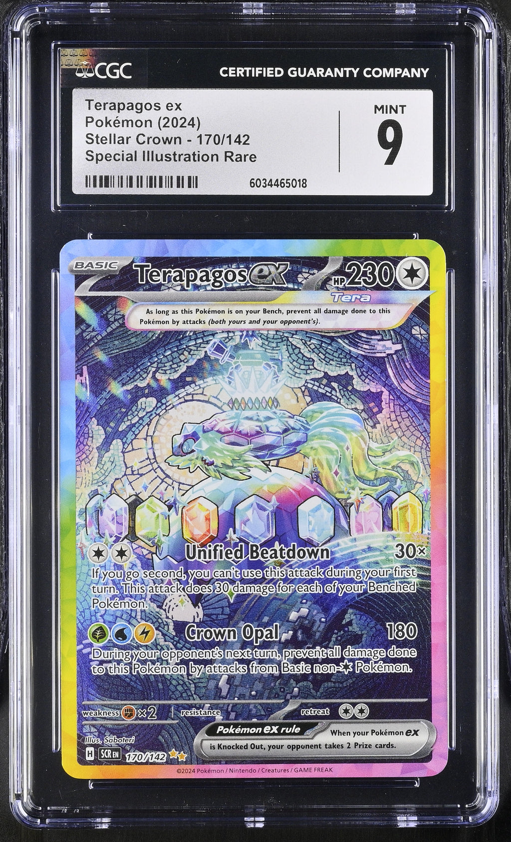 Terapagos ex 170/142 Stellar Crown CGC 9 front