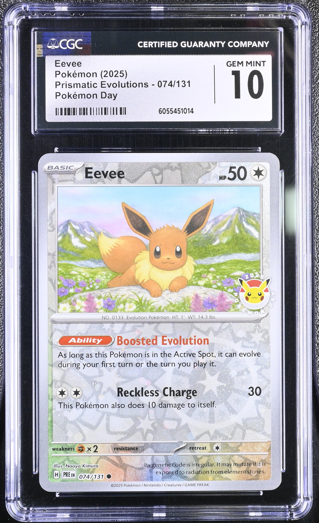 Eevee 074/131 Pokemon Day promo CGC 10 front