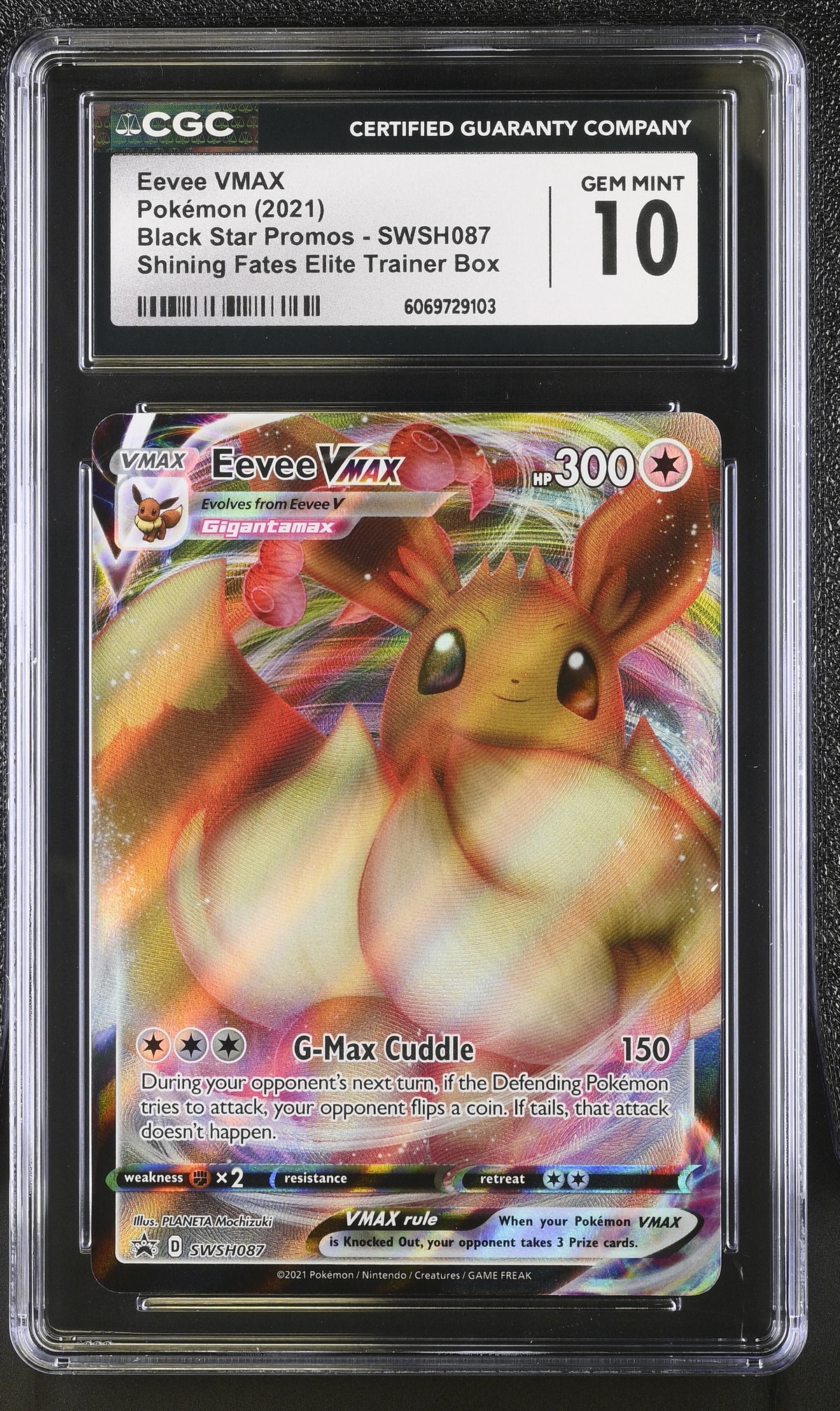 Eevee VMAX SWSH087 promo CGC 10 front