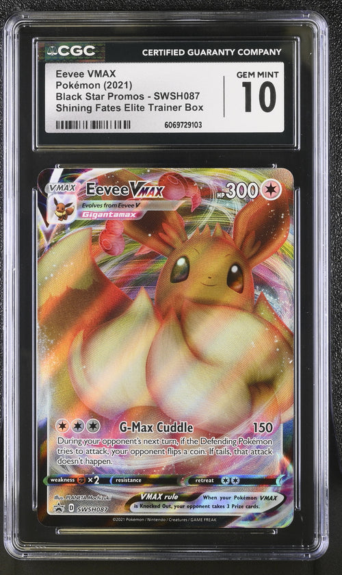 Eevee VMAX SWSH087 promo CGC 10 front