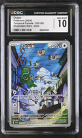 2024 Pokemon Temporal Forces #181 Chatot Illustration Rare CGC 10 - front of slab