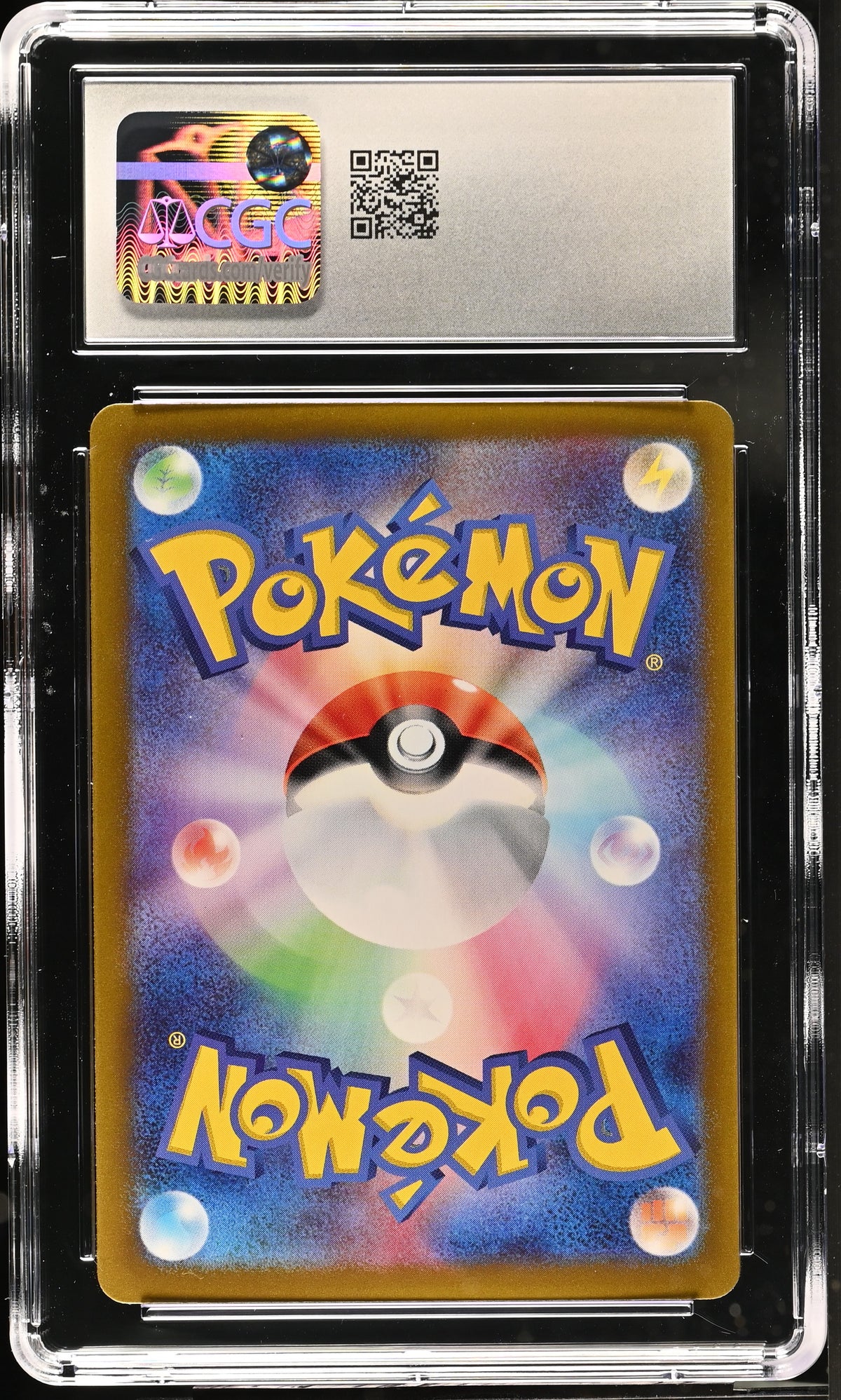 Roaring Moon ex 218/187 Terastal Fest ex CGC 10 back