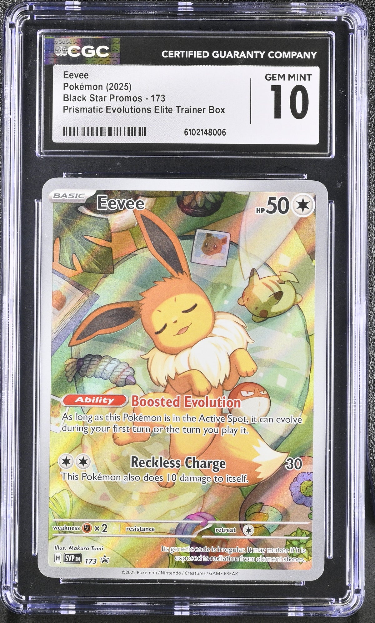 Eevee 173 Prismatic Evolutions ETB promo CGC 10 front