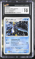 2006 Pokemon Japanese Space-Time Creation Empoleon 1st Edition Holo CGC 10 - front of slab