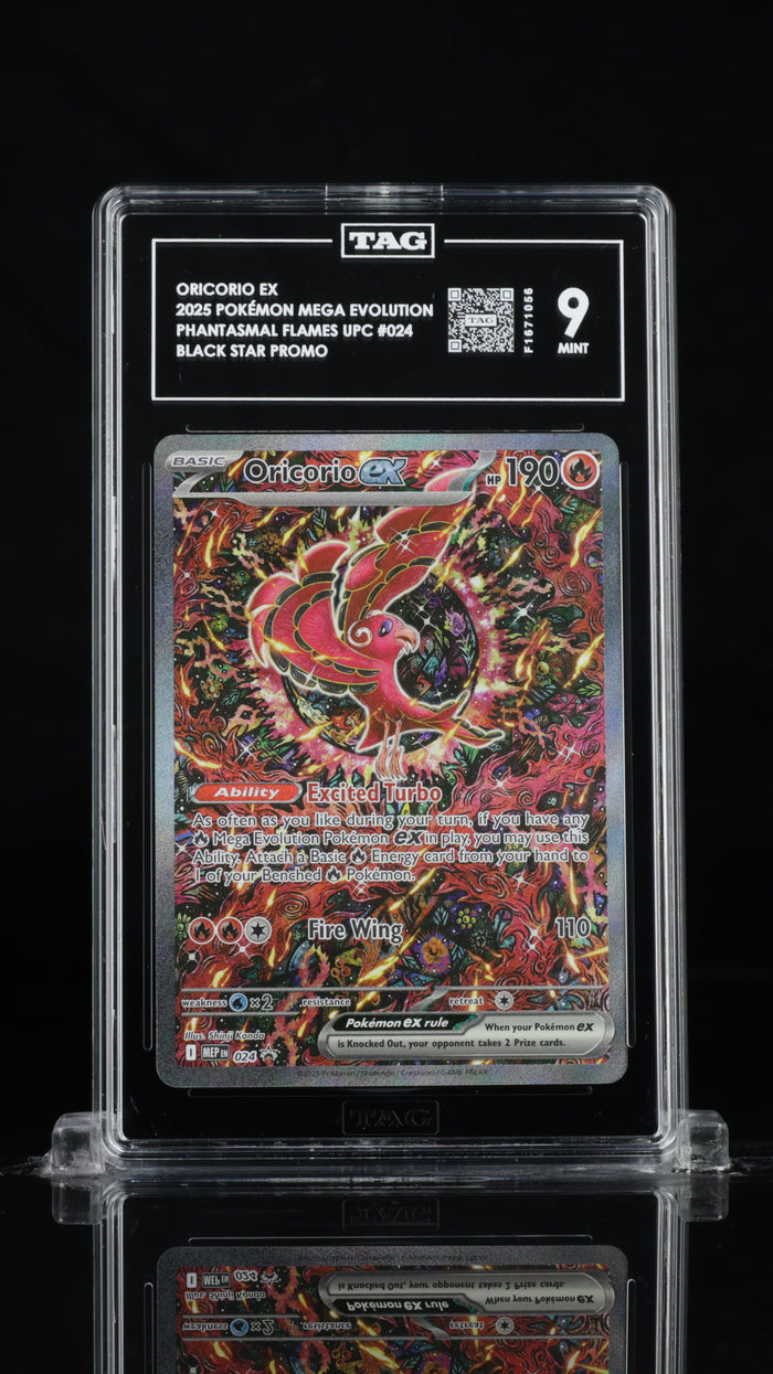 2025 Pokemon Mega Evolution Black Star Promo #024 Oricorio ex Promo TAG 9