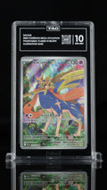 2025 Pokemon Phantasmal Flames #100 Zacian Illustration Rare TAG 10 - front of slab