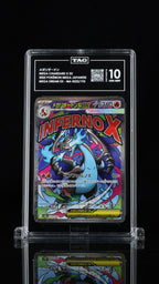 2025 Pokemon Japanese Mega Dream ex #223 Mega Charizard X ex Mega Attack Rare TAG 10 - front of slab