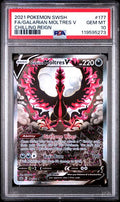 2021 Pokemon Chilling Reign #177 Galarian Moltres V Full Art PSA 10 front