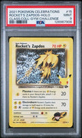 2021 Pokemon Celebrations Classic Collection #15 Rocket's Zapdos Holo PSA 9 front