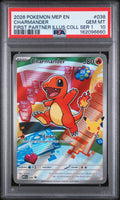 2026 Pokemon ME Black Star Promo #038 Charmander First Partner Illustration Collection PSA 10 - front of slab