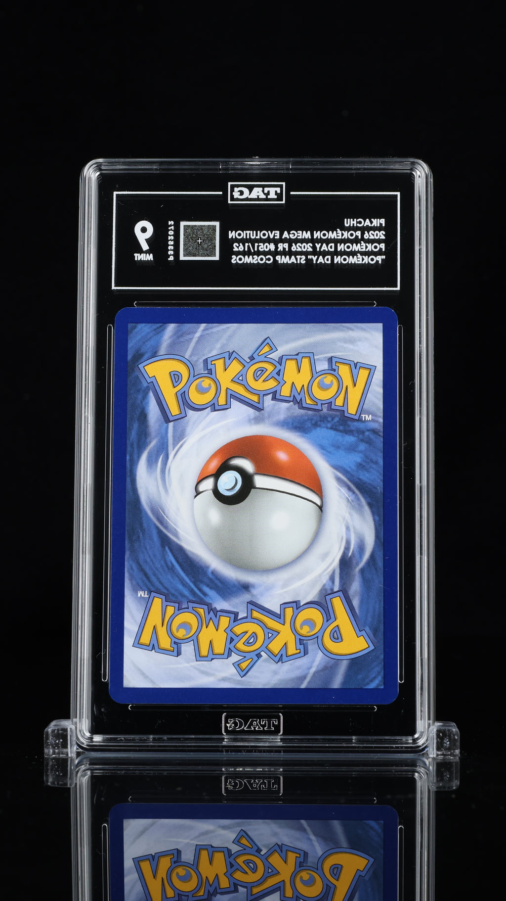 Pikachu 051/162 Pokemon Day 2026 Stamp Promo TAG 9 back