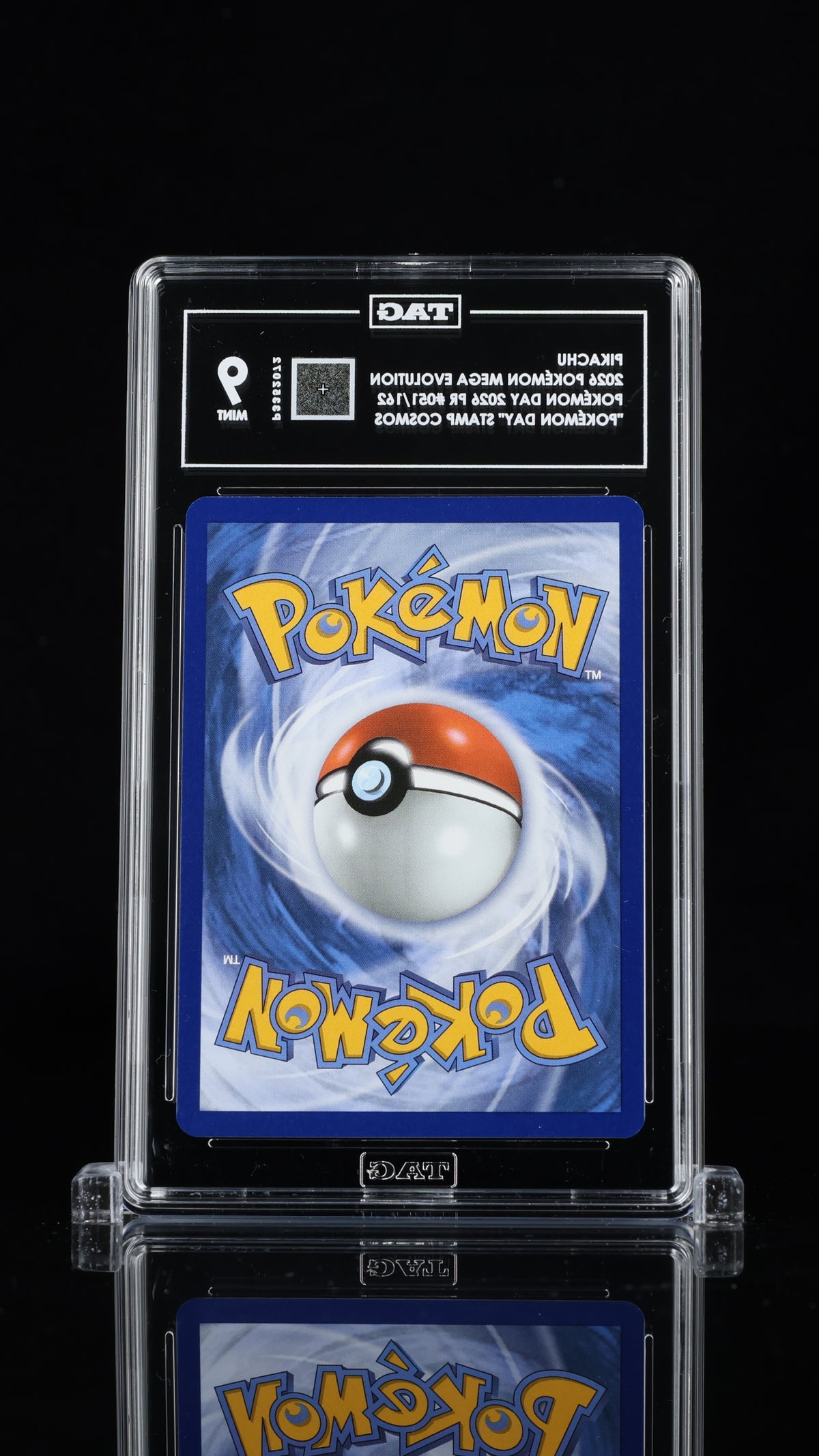 Pikachu 051/162 Pokemon Day 2026 Stamp Promo TAG 9 back