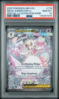 2025 Pokemon Mega Evolution #178 Mega Gardevoir ex Special Illustration Rare PSA 10 - front of slab