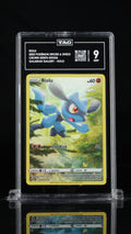 2023 Pokemon Crown Zenith #GG26 Riolu Galarian Gallery TAG 9 - front of slab