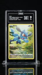 2023 Pokemon Crown Zenith #GG26 Riolu Galarian Gallery TAG 9 - front of slab