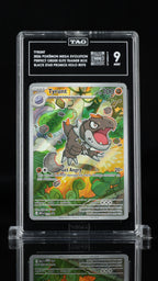 2026 Pokemon Perfect Order ETB Promo #070 Tyrunt Promo TAG 9 - front of slab