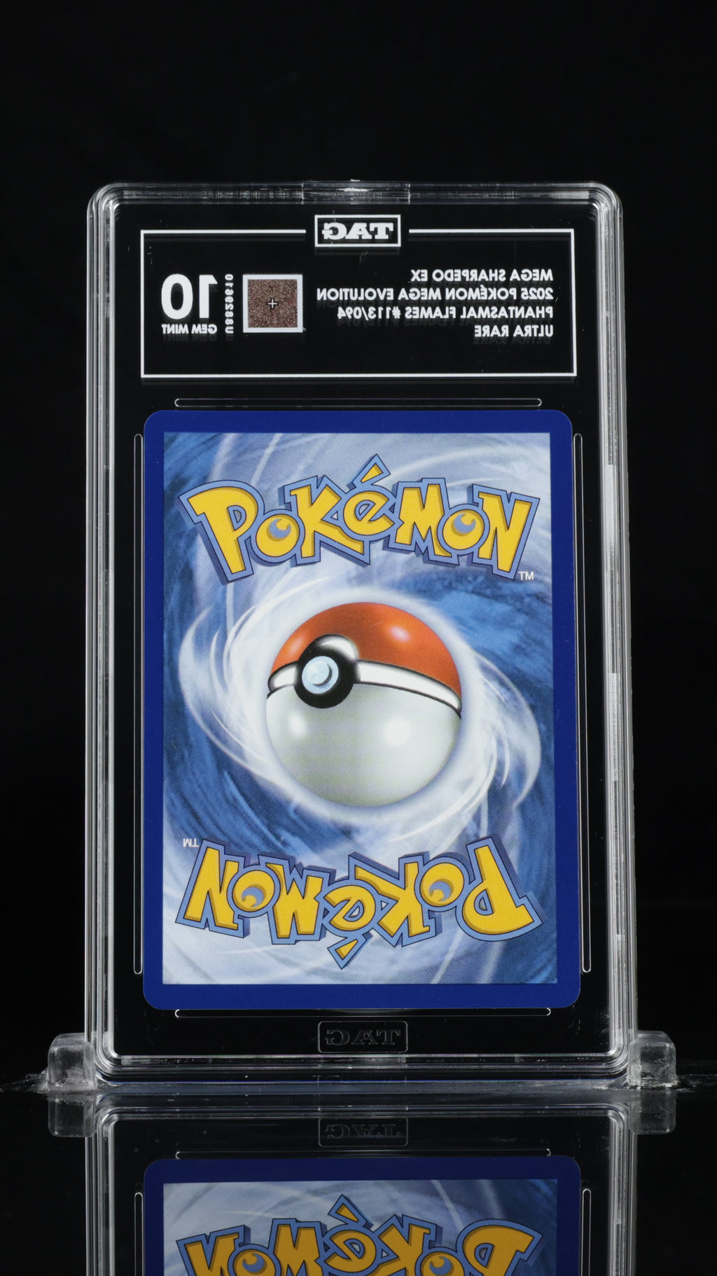 Mega Sharpedo ex 113/094 Phantasmal Flames Ultra Rare TAG 10 back