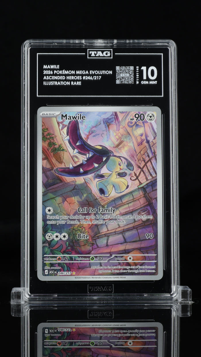 2026 Pokemon Ascended Heroes #246 Mawile Illustration Rare TAG 10