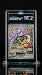 2025 Pokemon Prismatic Evolutions #166 Raging Bolt ex Special Illustration Rare TAG 10 - front of slab