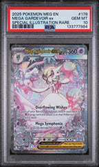 2025 Pokemon Mega Evolution #178 Mega Gardevoir ex Special Illustration Rare PSA 10 - front of slab