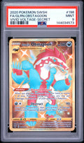 2020 Pokemon Vivid Voltage #198 Galarian Obstagoon Secret Rare PSA 9 - front of slab