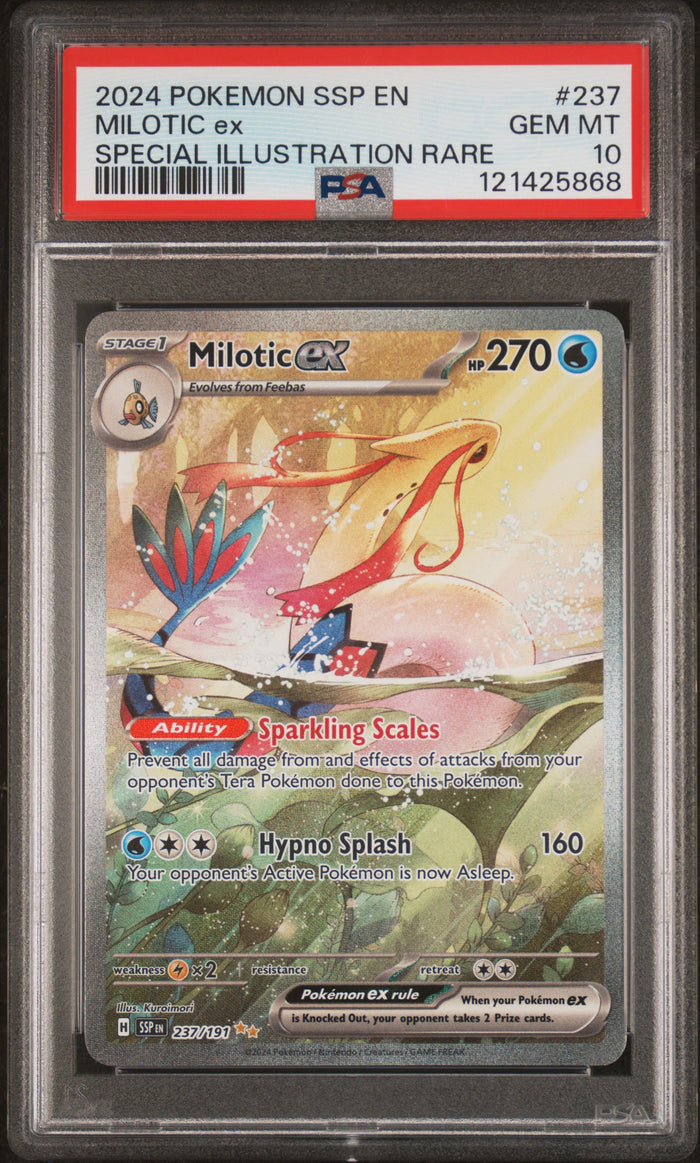 2024 Pokemon Surging Sparks #237 Milotic ex Special Illustration Rare PSA 10